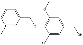 {3-chloro-5-methoxy-4-[(3-methylphenyl)methoxy]phenyl}methanol