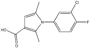 1-(3-chloro-4-fluorophenyl)-2,5-dimethyl-1H-pyrrole-3-carboxylic acid