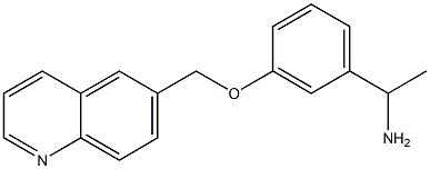 1-[3-(quinolin-6-ylmethoxy)phenyl]ethan-1-amine Structure