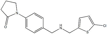 1-[4-({[(5-chlorothiophen-2-yl)methyl]amino}methyl)phenyl]pyrrolidin-2-one