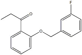 1-{2-[(3-fluorophenyl)methoxy]phenyl}propan-1-one