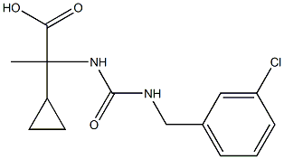 2-({[(3-chlorophenyl)methyl]carbamoyl}amino)-2-cyclopropylpropanoic acid