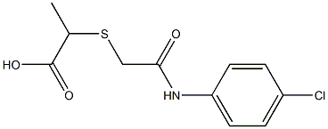 2-({2-[(4-chlorophenyl)amino]-2-oxoethyl}thio)propanoic acid