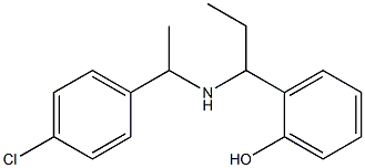 2-(1-{[1-(4-chlorophenyl)ethyl]amino}propyl)phenol