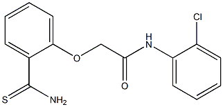 2-(2-carbamothioylphenoxy)-N-(2-chlorophenyl)acetamide 结构式