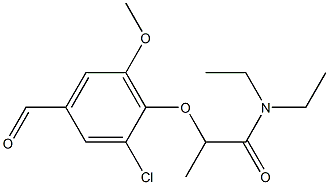 2-(2-chloro-4-formyl-6-methoxyphenoxy)-N,N-diethylpropanamide