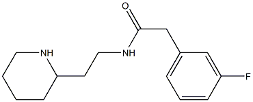 2-(3-fluorophenyl)-N-(2-piperidin-2-ylethyl)acetamide