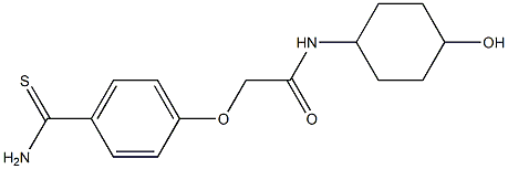 2-(4-carbamothioylphenoxy)-N-(4-hydroxycyclohexyl)acetamide
