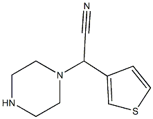 2-(piperazin-1-yl)-2-(thiophen-3-yl)acetonitrile