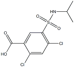 2,4-dichloro-5-(propan-2-ylsulfamoyl)benzoic acid