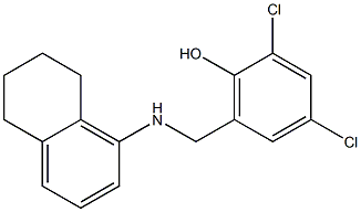 2,4-dichloro-6-[(5,6,7,8-tetrahydronaphthalen-1-ylamino)methyl]phenol