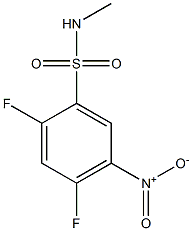 2,4-difluoro-N-methyl-5-nitrobenzene-1-sulfonamide Structure