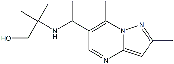 2-[(1-{2,7-dimethylpyrazolo[1,5-a]pyrimidin-6-yl}ethyl)amino]-2-methylpropan-1-ol