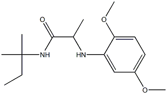 2-[(2,5-dimethoxyphenyl)amino]-N-(2-methylbutan-2-yl)propanamide