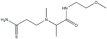 2-[(2-carbamothioylethyl)(methyl)amino]-N-(2-methoxyethyl)propanamide