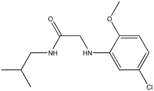 2-[(5-chloro-2-methoxyphenyl)amino]-N-(2-methylpropyl)acetamide