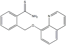 2-[(quinolin-8-yloxy)methyl]benzene-1-carbothioamide Struktur
