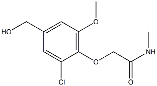 2-[2-chloro-4-(hydroxymethyl)-6-methoxyphenoxy]-N-methylacetamide|