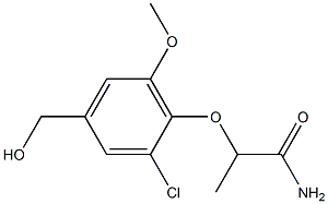 2-[2-chloro-4-(hydroxymethyl)-6-methoxyphenoxy]propanamide