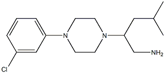2-[4-(3-chlorophenyl)piperazin-1-yl]-4-methylpentan-1-amine