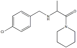 2-{[(4-chlorophenyl)methyl]amino}-1-(piperidin-1-yl)propan-1-one Structure