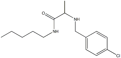 2-{[(4-chlorophenyl)methyl]amino}-N-pentylpropanamide Structure