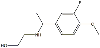 2-{[1-(3-fluoro-4-methoxyphenyl)ethyl]amino}ethan-1-ol