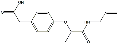 2-{4-[1-(prop-2-en-1-ylcarbamoyl)ethoxy]phenyl}acetic acid