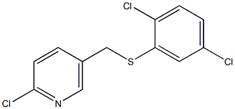 2-chloro-5-{[(2,5-dichlorophenyl)sulfanyl]methyl}pyridine|