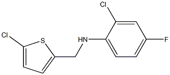 2-chloro-N-[(5-chlorothiophen-2-yl)methyl]-4-fluoroaniline