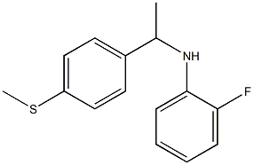 2-fluoro-N-{1-[4-(methylsulfanyl)phenyl]ethyl}aniline
