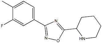 3-(3-fluoro-4-methylphenyl)-5-(piperidin-2-yl)-1,2,4-oxadiazole