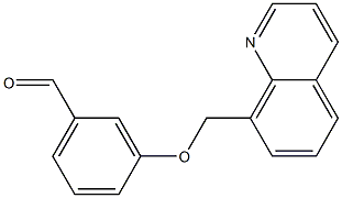3-(quinolin-8-ylmethoxy)benzaldehyde Struktur