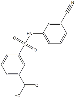 3-[(3-cyanophenyl)sulfamoyl]benzoic acid
