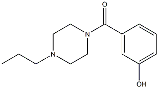 3-[(4-propylpiperazin-1-yl)carbonyl]phenol Structure