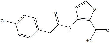 3-[2-(4-chlorophenyl)acetamido]thiophene-2-carboxylic acid