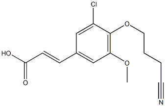 3-[3-chloro-4-(3-cyanopropoxy)-5-methoxyphenyl]prop-2-enoic acid