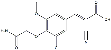 3-[4-(carbamoylmethoxy)-3-chloro-5-methoxyphenyl]-2-cyanoprop-2-enoic acid
