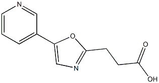 3-[5-(pyridin-3-yl)-1,3-oxazol-2-yl]propanoic acid Structure