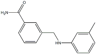 3-{[(3-methylphenyl)amino]methyl}benzamide