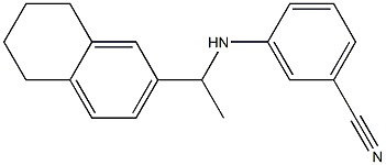 3-{[1-(5,6,7,8-tetrahydronaphthalen-2-yl)ethyl]amino}benzonitrile