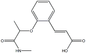 3-{2-[1-(methylcarbamoyl)ethoxy]phenyl}prop-2-enoic acid