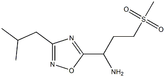 3-methanesulfonyl-1-[3-(2-methylpropyl)-1,2,4-oxadiazol-5-yl]propan-1-amine