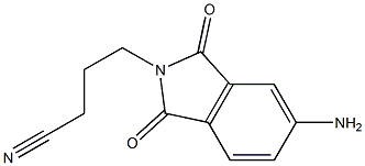 4-(5-amino-1,3-dioxo-2,3-dihydro-1H-isoindol-2-yl)butanenitrile Structure