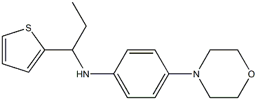 4-(morpholin-4-yl)-N-[1-(thiophen-2-yl)propyl]aniline
