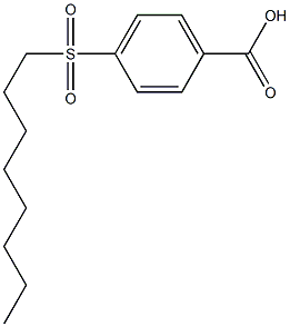 4-(octane-1-sulfonyl)benzoic acid Struktur