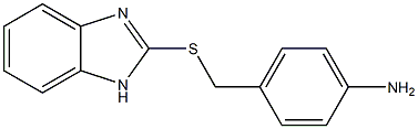 4-[(1H-1,3-benzodiazol-2-ylsulfanyl)methyl]aniline Structure