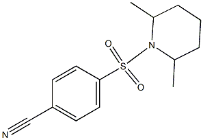 4-[(2,6-dimethylpiperidin-1-yl)sulfonyl]benzonitrile