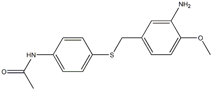 N-(4-{[(3-amino-4-methoxyphenyl)methyl]sulfanyl}phenyl)acetamide