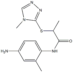 N-(4-amino-2-methylphenyl)-2-[(4-methyl-4H-1,2,4-triazol-3-yl)sulfanyl]propanamide